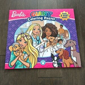BARBIE Kids Giant Colouring Poster, Huge Fold Out Art Picture, Creative Activity